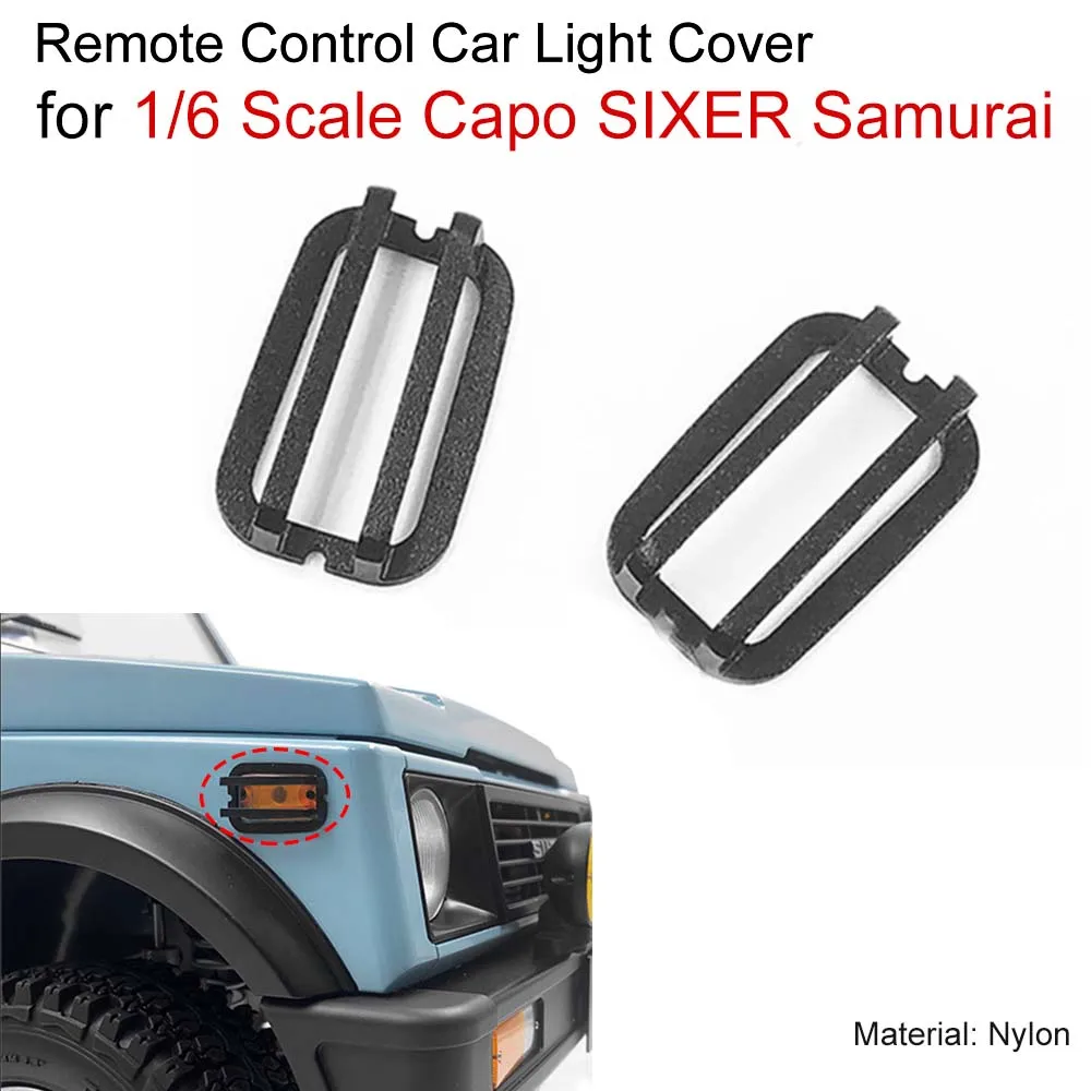

2 Pcs Nylon Lampshade Turn Signal Lamp Light Cover for Capo 1/6 SIXER Samurai RC Car Upgrade Parts