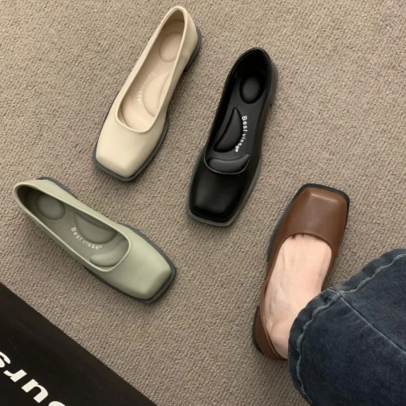 

Женская обувь во французском стиле ретро, осень 2022, новые женские туфли Мэри Джейн с квадратным носком, простая удобная женская повседневная обувь на плоской подошве, Zapatos De Mujer