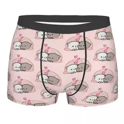 Cute Mochi Peach Cat Underpants Homme Panties Man Underwear Print Shorts Boxer Briefs