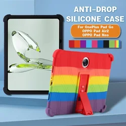 For OPPO Pad Neo 11.35'' Case Tablet Shockproof Cover One Plus Pad Air 2  OPPO Pad Go 11.35 Soft Silicon Stand Protective Shell
