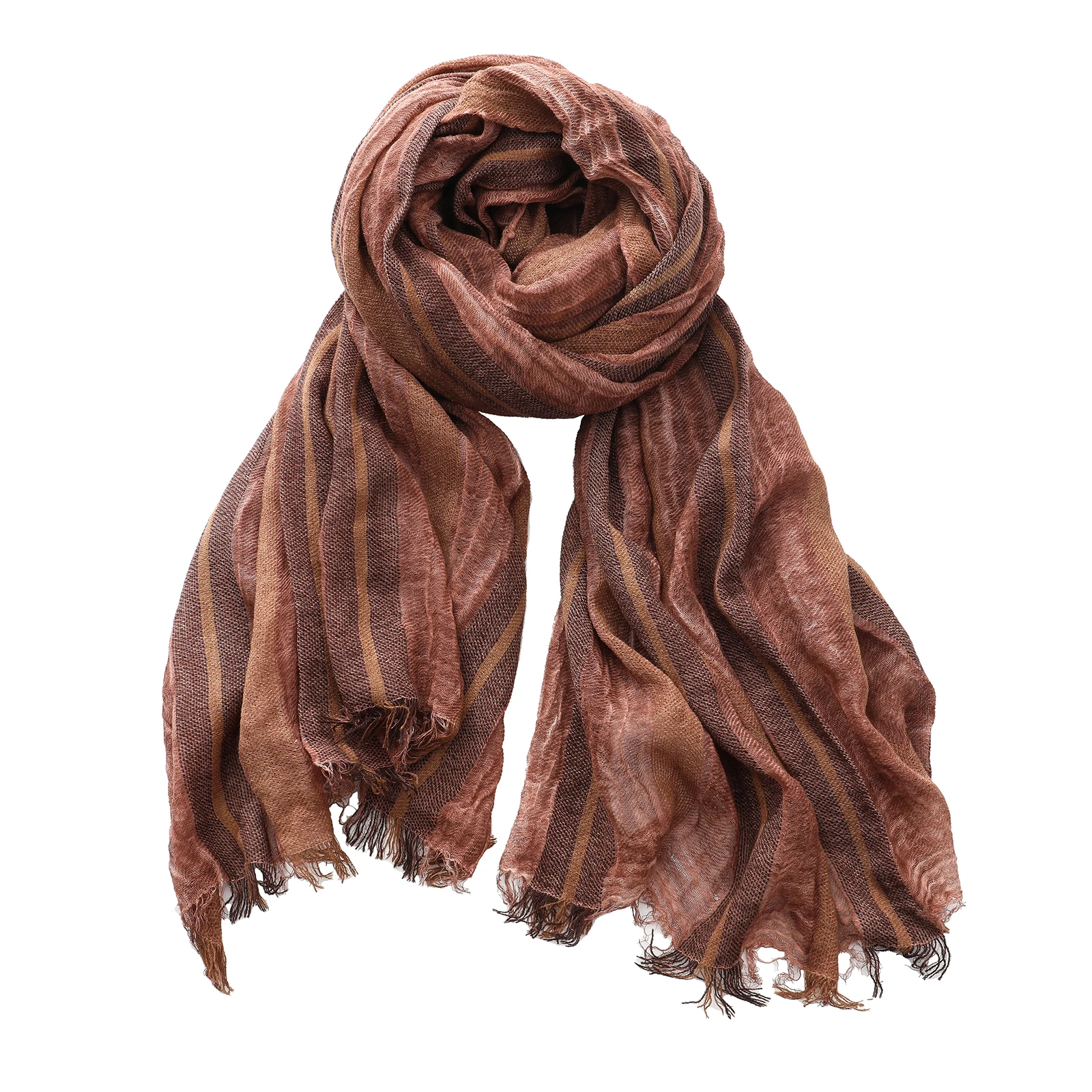 Herbst Winter Männer Schal Baumwolle Leinen Gestreiften Schals Warme Halstuch Pashmina Casual Männlichen Zubehör Bufandas Schals – Detail 14