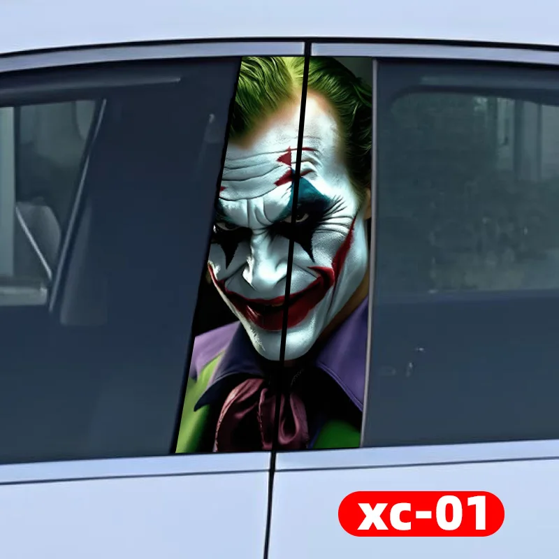 Cool Joker CP Car Stickers Auto B Pillar Waterproof Funny Decoration Cover Scratches Sunscreen Car Doors Pillar Vinyl Decals