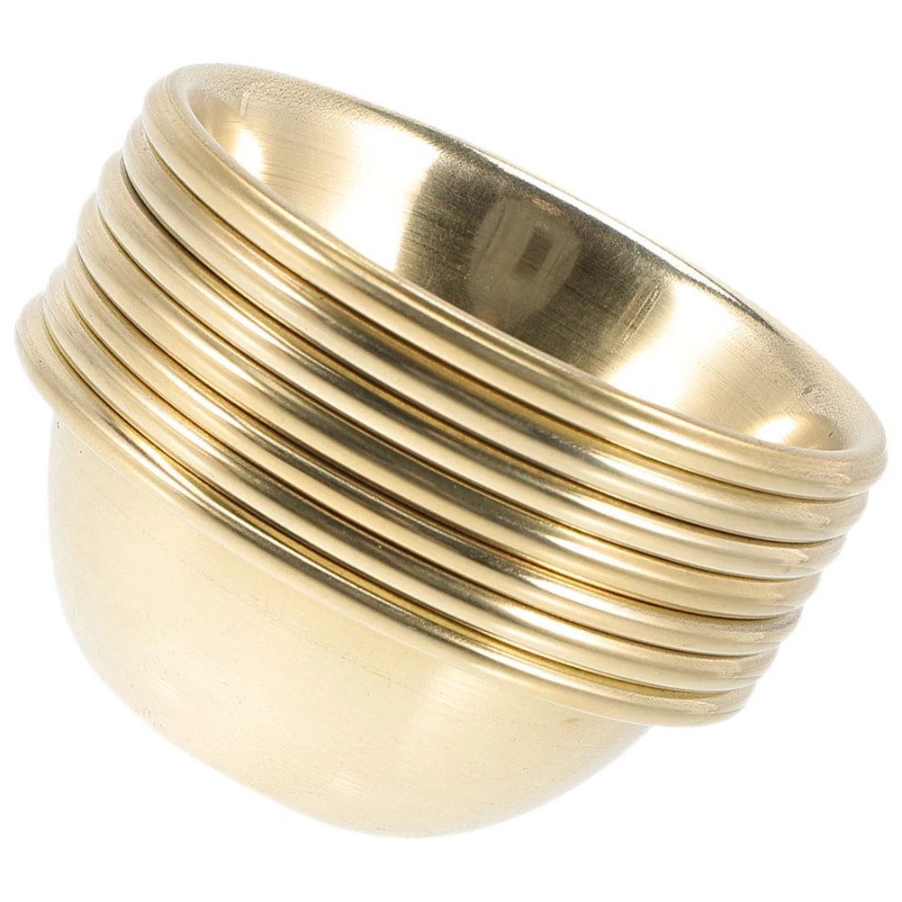 

Meditation Yoga Burning Incense Bowl Decorative Brass Tibetan Offering Water Holy Container Ceremonial Bowls Durability Smudge