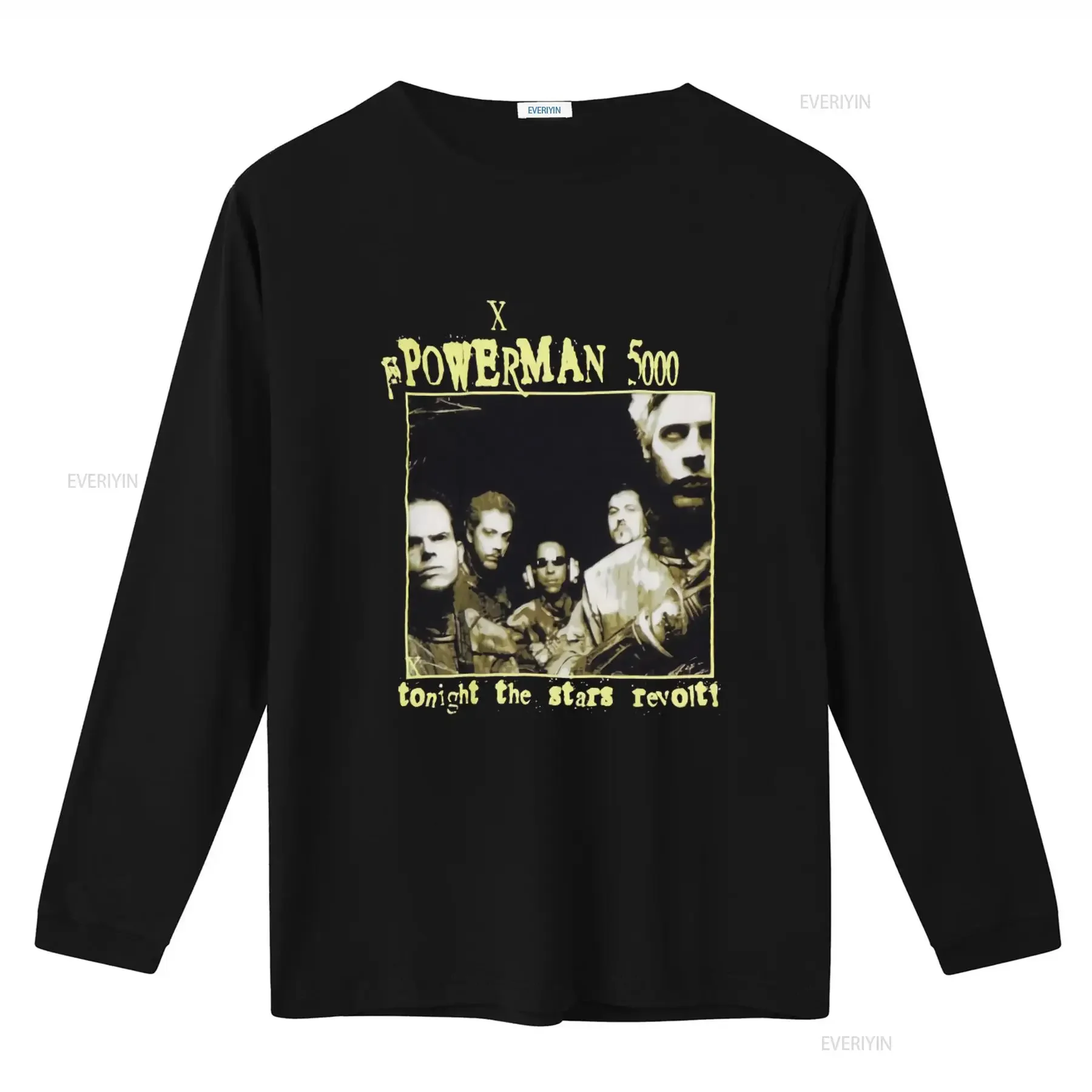 Vintage 1999 Powerman 5000 Tonight The Stars Revolt Band T Shirt Large 90s Rock vintage Washed Unisex Versatile graphic homme