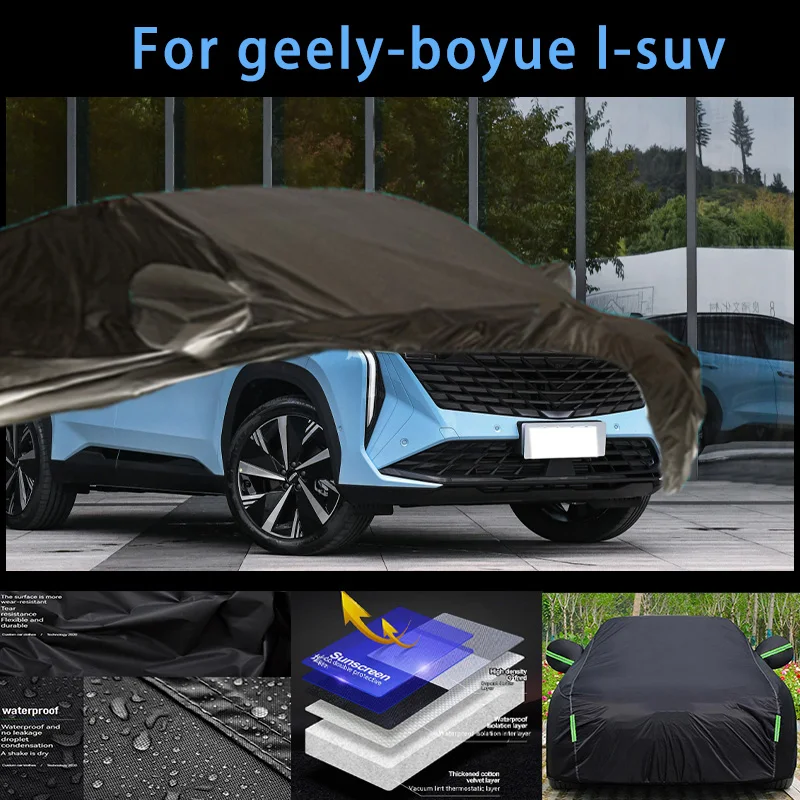 

For geely-boyue l-suv Outdoor Protection Full Car Covers Snow Cover Sunshade Waterproof Dustproof Exterior Car accessories