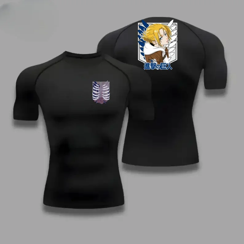 

Men Summer Athletic Compression T-Shirt Breathable Quick-Dry High-Elasticity Short Sleeve Tee with Bold Amin Arnold Graphic Gym