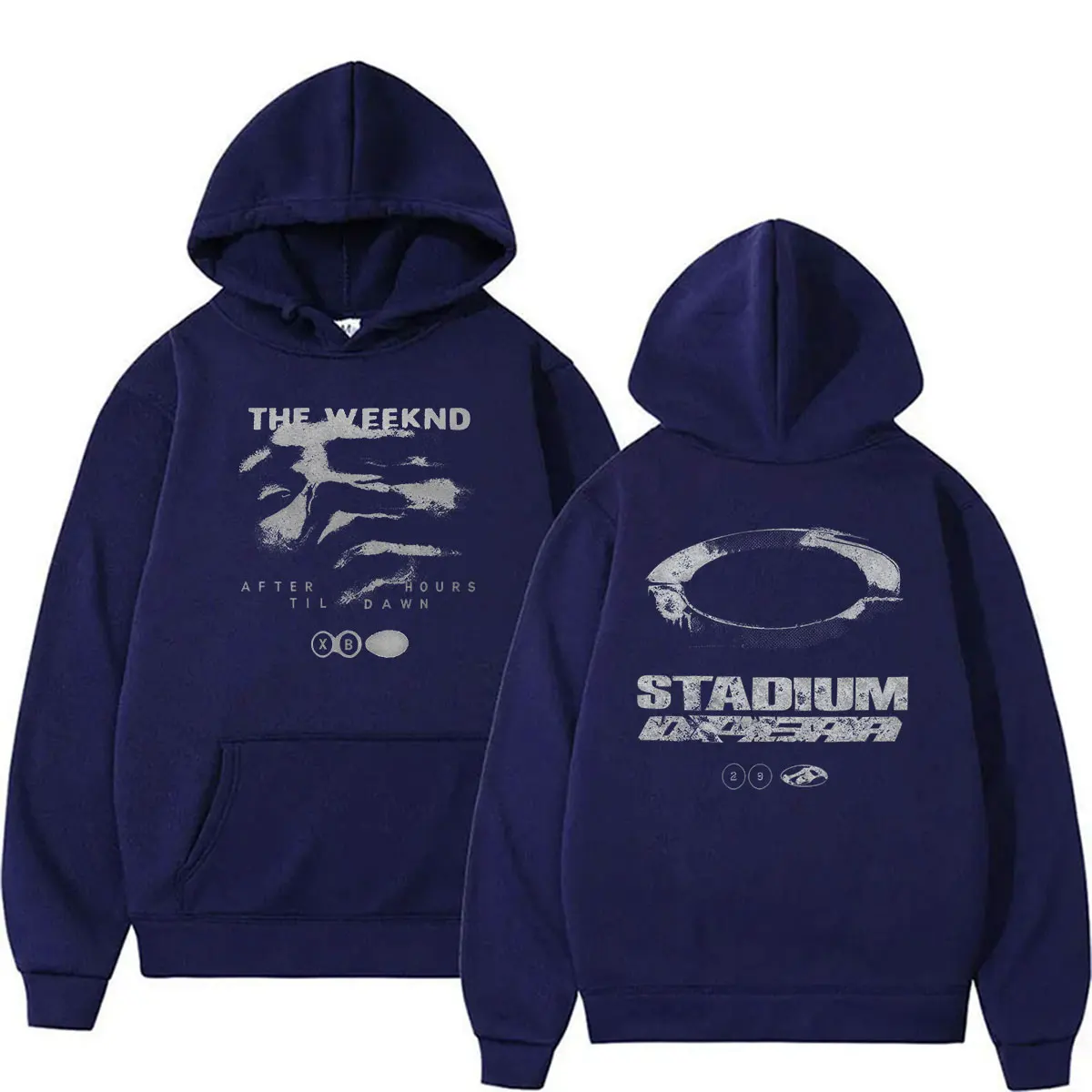 The Weeknd After Hours Til Dawn Stadium European Tour 2026 Hoodie Men's Hip Hop Vintage Fashion Pullover Sweatshirt Streetwear