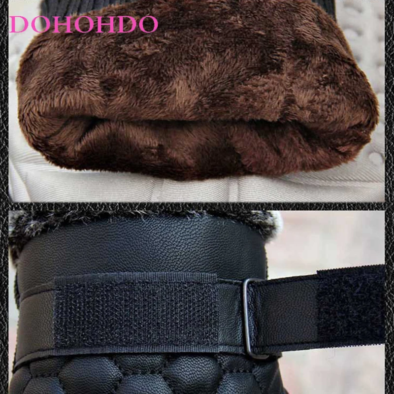 قفازات الخريف والشتاء الرجال قفازات جلدية Pu قفازات شاشة اللمس الرياضة في الهواء الطلق الدفء الدراجات قفازات سوداء Guantes Para Motos #6