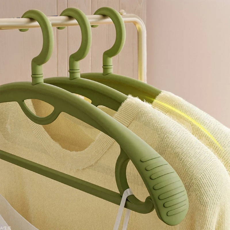 5pcs-set-wide-shoulder-clothes-hanger-no-marks-anti-slip-hanger-thick-clothes-rack-plastic-pants-drying-support-wardrobe-storage