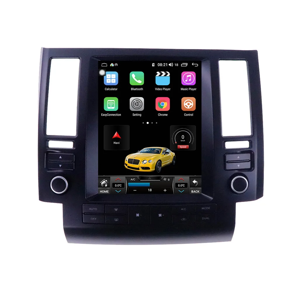 

Vertical Screen Tesla Style 10.4" Android 13 Car Radio For Infiniti FX FX35 FX45 Car DVD Player Auto GPS Navigation 4G