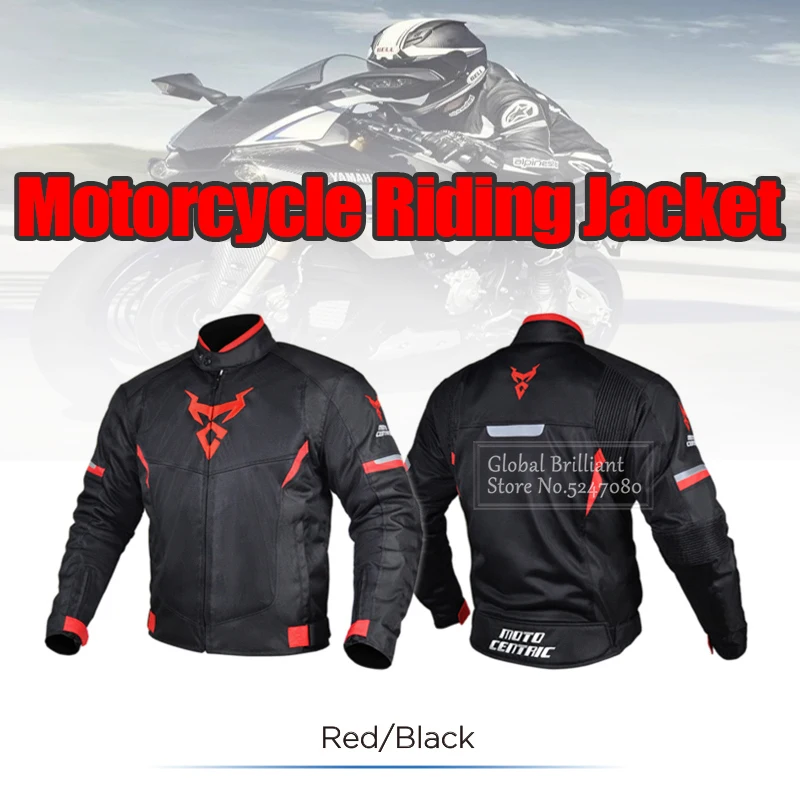 

Motorcycle Protective Jacket 600D Oxford cloth Men Breathable Mesh Biker Jacket Waterproof Motorcycle Reflective Clothing