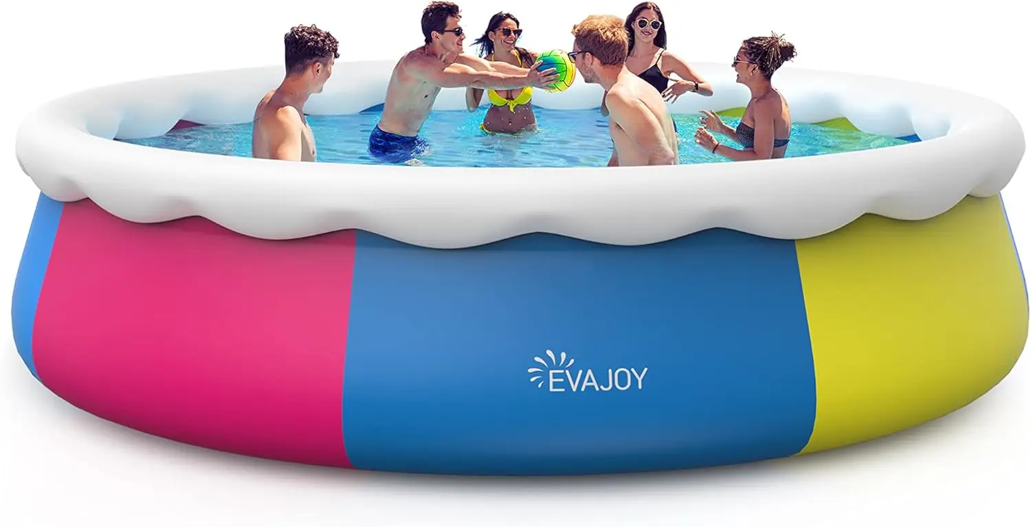 

15ft *35in Inflatable Swimming Pool Include Filter Pump, Ground Cloth and Cover, Blue