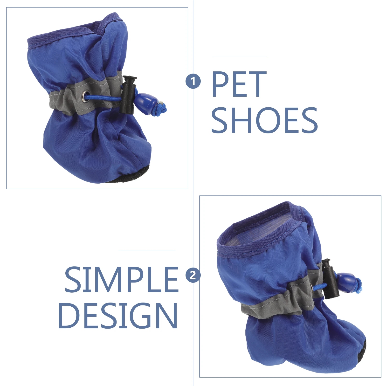 

4 Pcs Dog Waterproof Boots Pet Paw Protection for Dogs Shoes Booties Protector Puppy