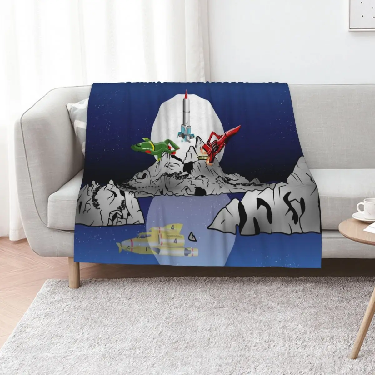 Thunderbirds Tracy Island Throw Blanket Vintage Thins Picnic manga Luxury St Personalized Gift Blankets