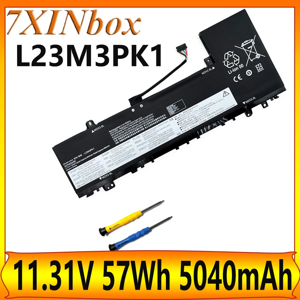 

7XINbox L23M3PK1 L23C3PK1 L23D3PK1 11.31V 57Wh 5040mAh Laptop Battery For Lenovo IdeaPad Slim 5 16IMH9 15IRH9 14IMH9 15IRU9