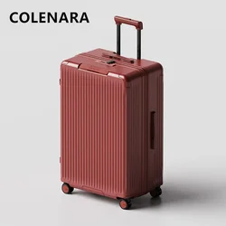 COLENARA-Equipaje ABS + PC de gran capacidad expandible, Maleta rodante con ruedas universales para mujer, 20 pulgadas, 24 pulgadas, 28 pulgadas