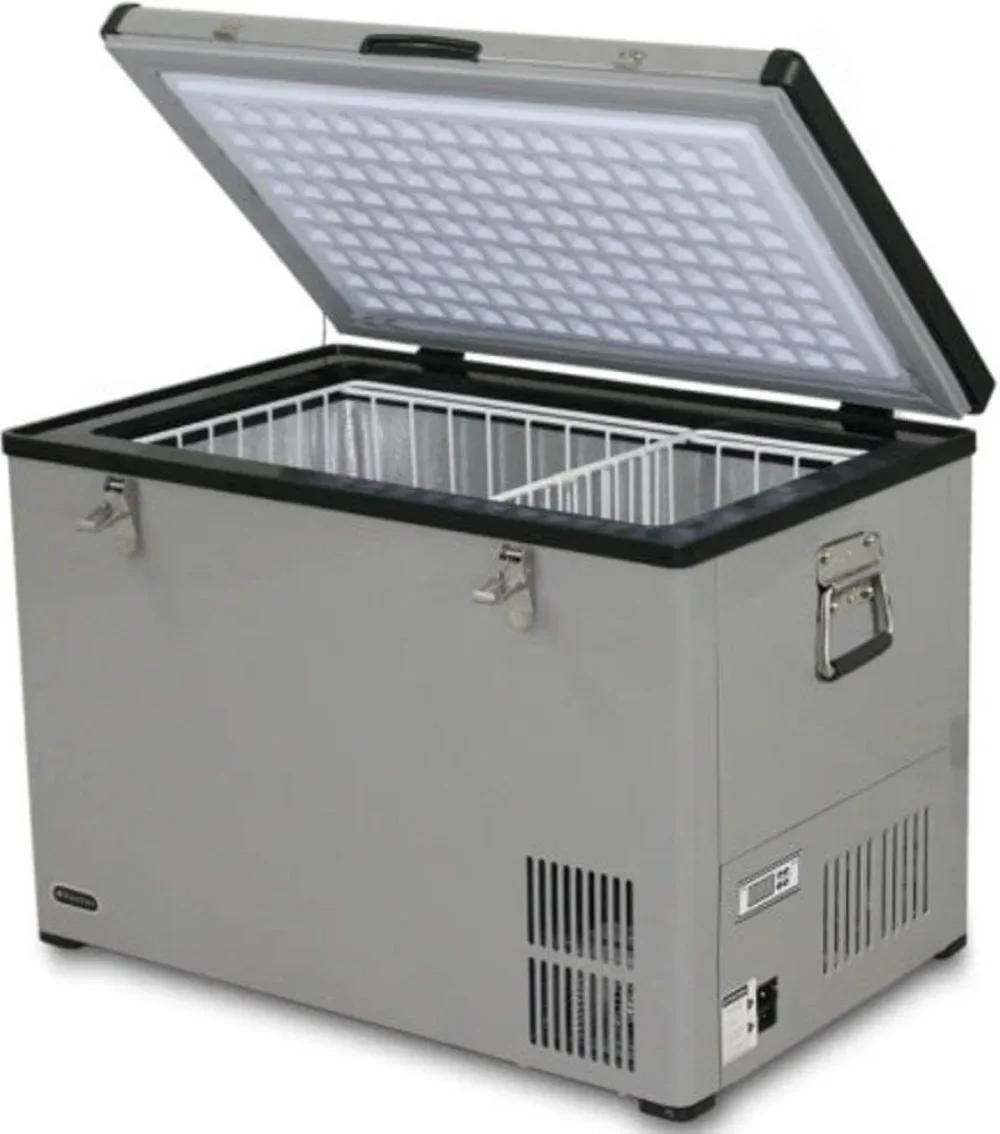 Refrigerador portátil Whynter FM-65G 65 Quart e profundo, AC 110V/DC 12V, freezer de tórax real para carro, casa, camping e RV