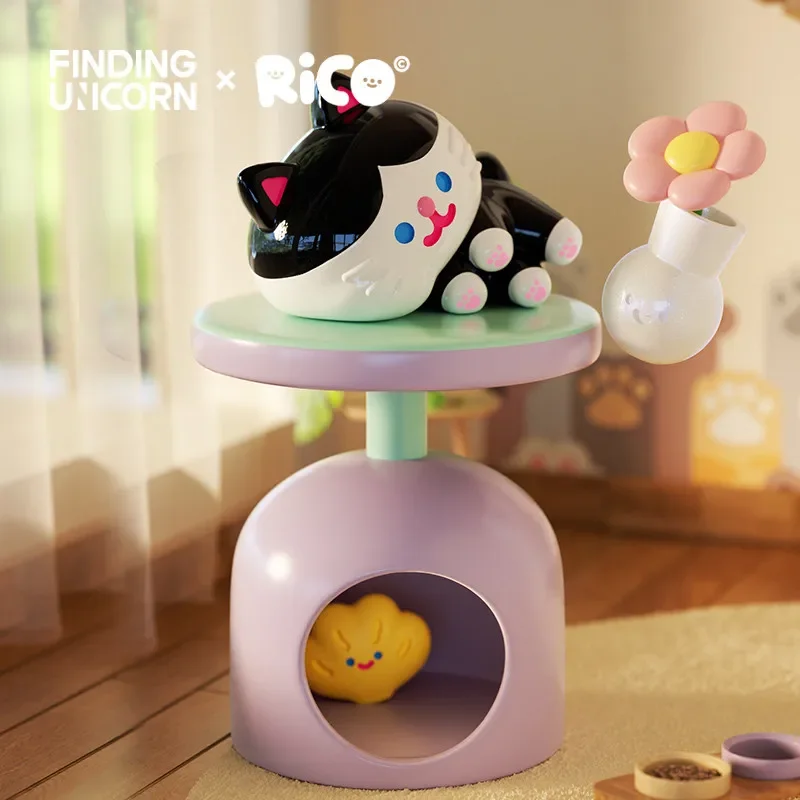 

Finding Unicorn RiCO Happy Friends Together Series Blind Box Toys Ornaments Pet Animals Kawaii Action Figures Mystery Kids Gifts