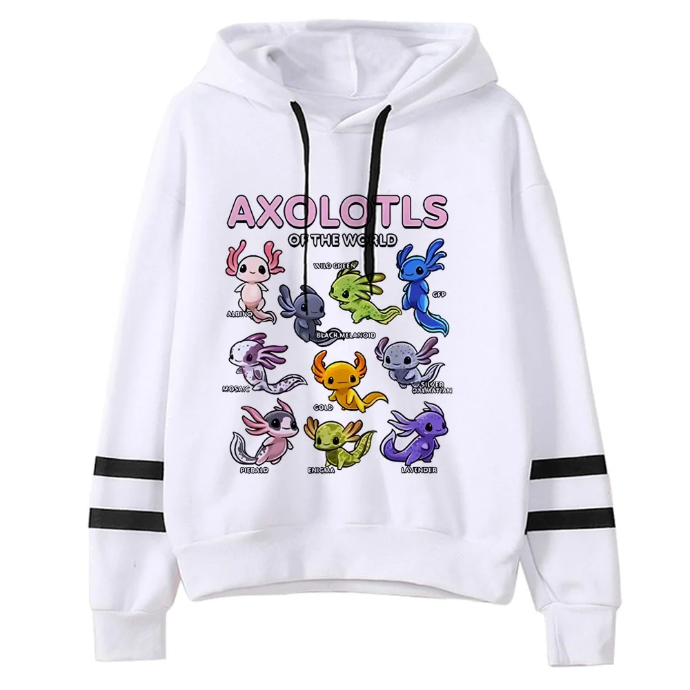 Axolotl hoodie printed design winter harajuku designer youthful Y2K teen tracksuits printed design patterned comic