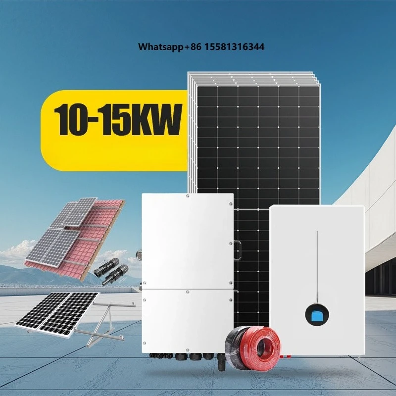 Deye System Monocrystalline Silicon Lithium Ion  Hybrid Inverter 5-20KW Single-Phase 220V 50/60Hz Home Use Roof Mounting