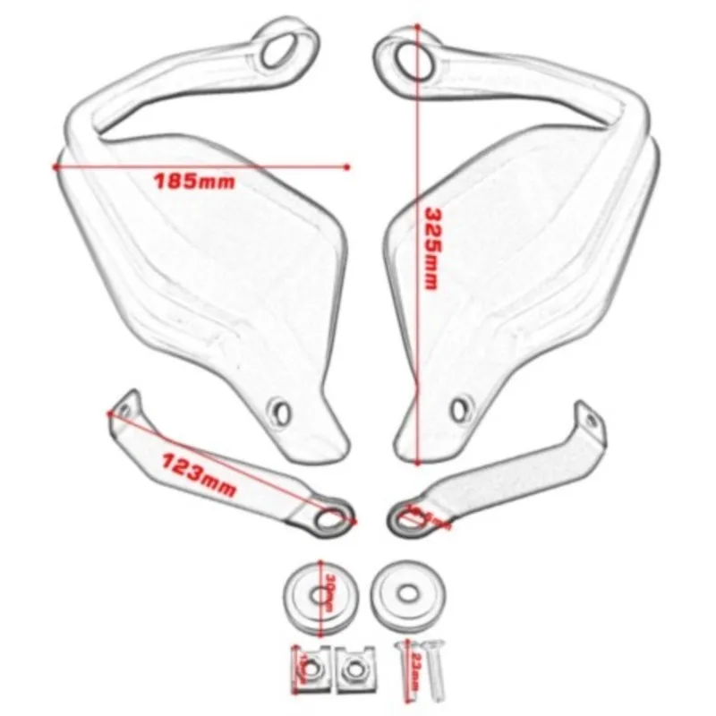 For Honda CB500X CB500 Hornet 500 NX500 2024 2025 CB 500 CB500F CB400X CB400F CB650F Handguard Handle Bar Protection Hand Guards - Image 2