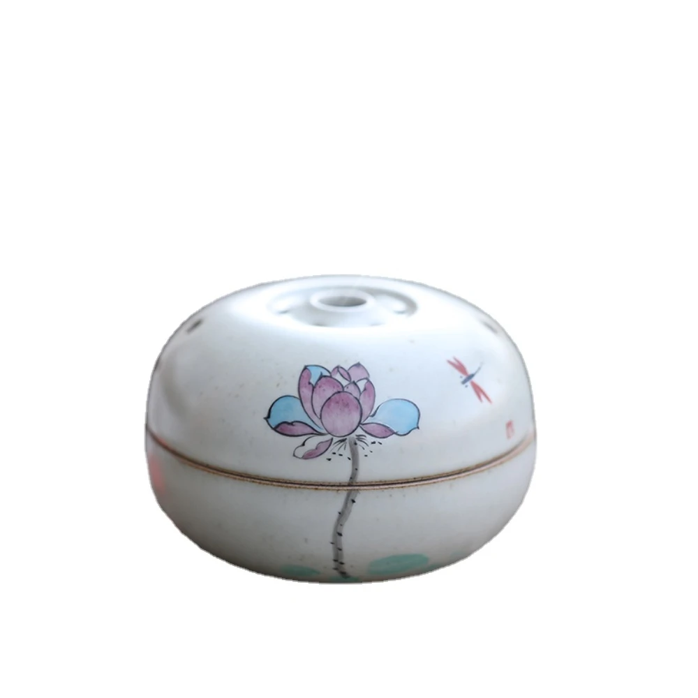 

Hand Painted Ceramic Handmade Incense Burner Creative Incense Coil Burner Home Antique Incense Burner Incense Burner