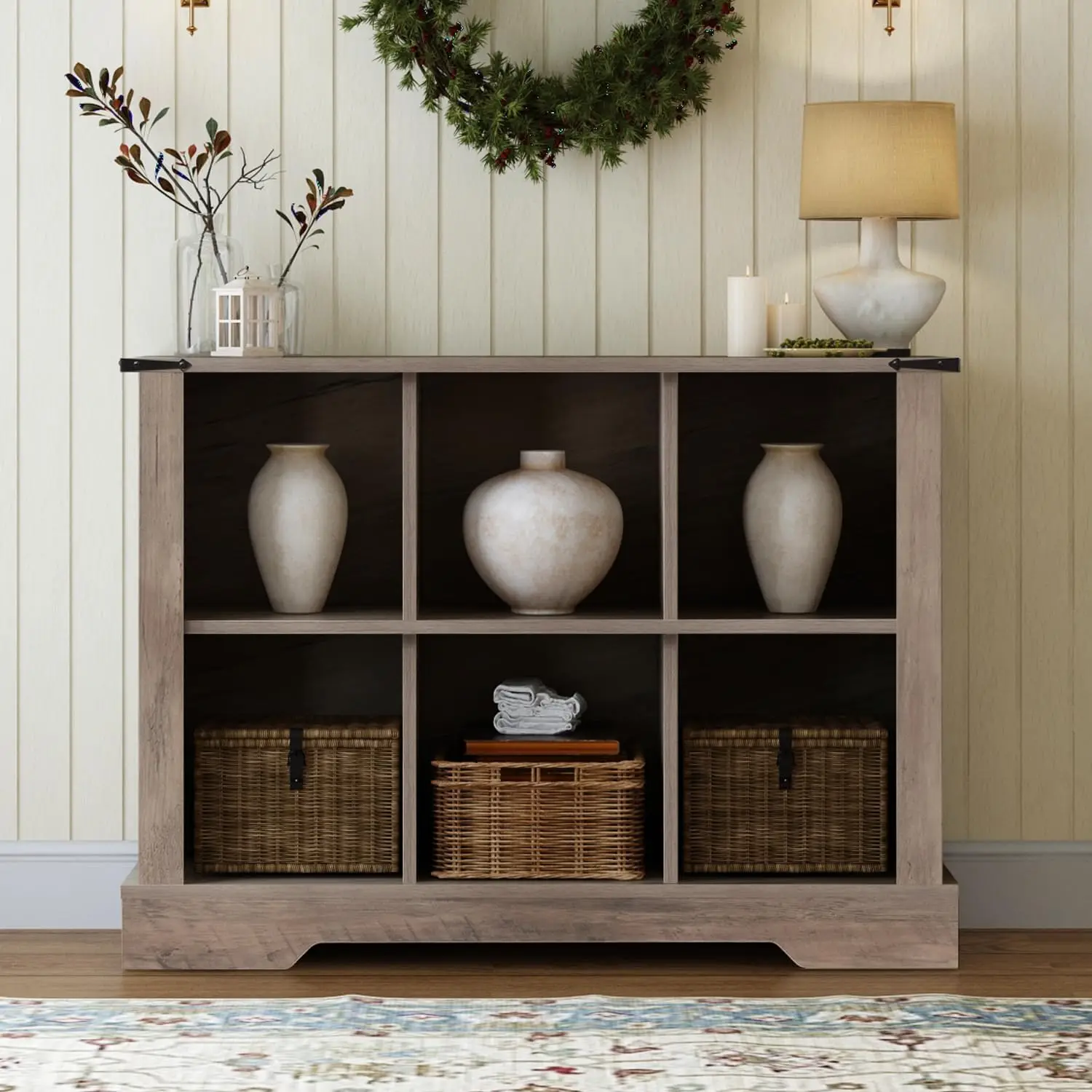 

6 Cube Storage Organizer, Wood Cube Bookshelf With Led Lights, Horizontal Storage Cubes, Kids Bookshelf, Display Cabinet Cubby