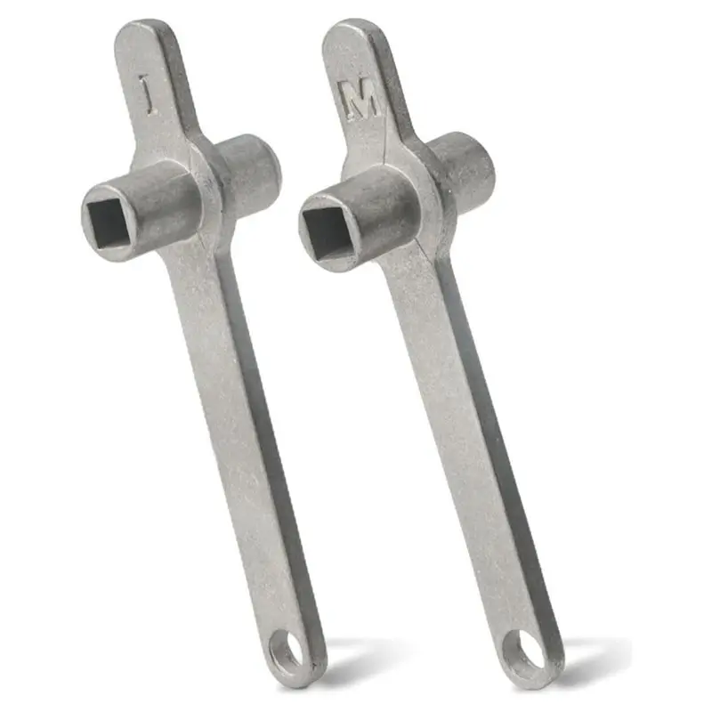 HOTB72A Heating Bleeding Key Set Of 2 Stainless Steel 5Mm Square Shatterproof Radiator Keys