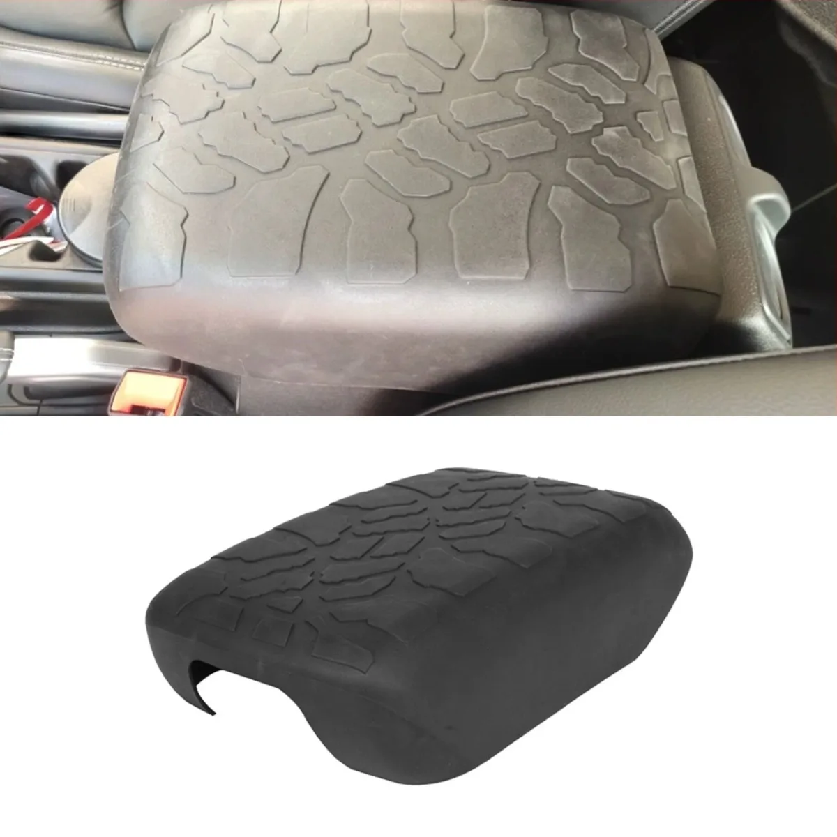 

TPE Central Armrest Box Cushion Cover Interior Protective Cover For JL Wrangler 2018-2020 Body Kit Car Accessories