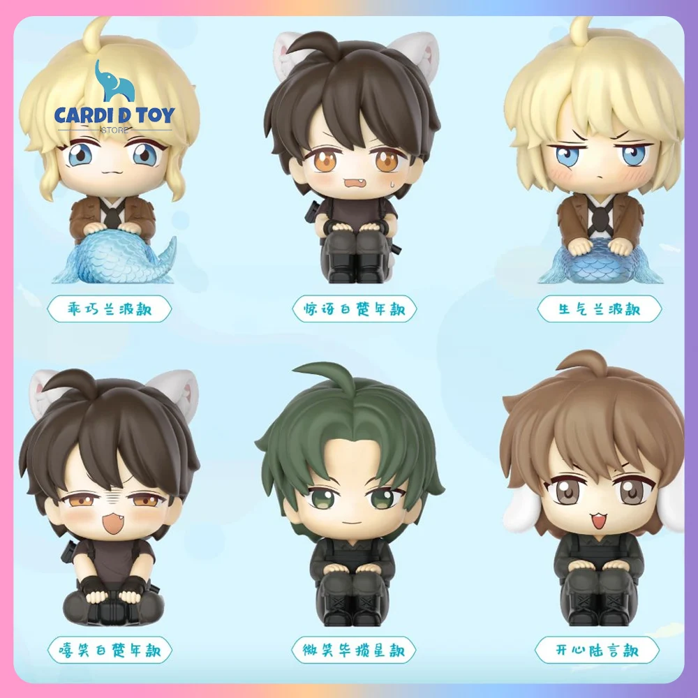 

Новая оригинальная фигурка Eaki The Falling Merman Sitting Cutie Land Blind Box Mermaid'S Fall, Mystery Box Bai Chunian, подарочная игрушка