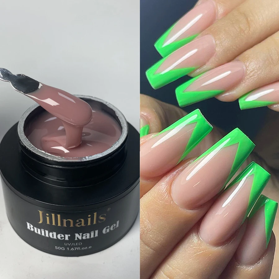 Jillnails 50 ml selbstnivellierendes Builder-Nagelgel, mittleres Gel für die Gebäude von Nagelverlängerungen