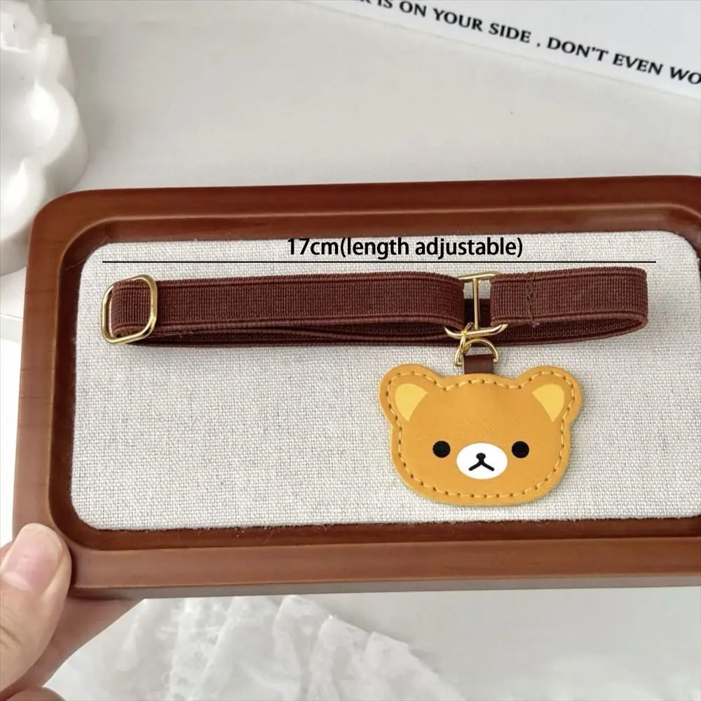 Creative Cartoon Bear Notebook Straps Elastic Loose-leaf Notebook Band Binding Rope Adjustable Binder Strap DIY Decoration
