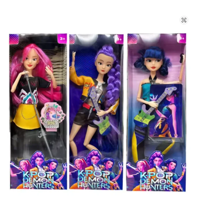 2026 New Music Style Demonic Group Anime Figure Rumi Mira Zoey Action Figure Cosplay Doll Cute Gift for Kids Birthday Gifts image 3