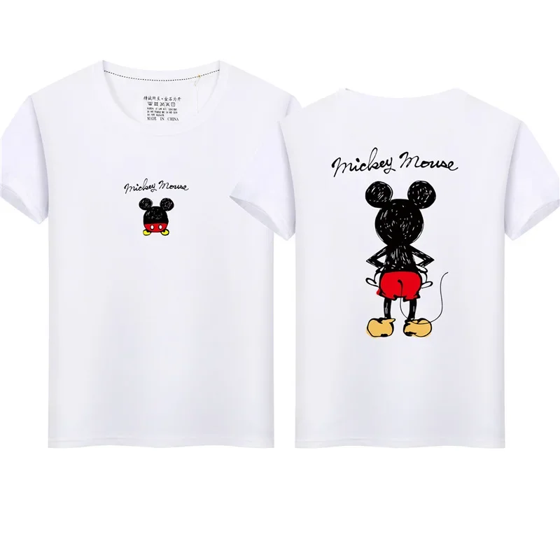 Family Matching Mother Daughter Father Son Kid Baby T-Shirts Cartoon Mickey Mouse Family Look Clothes Children Tops Tees Outfits