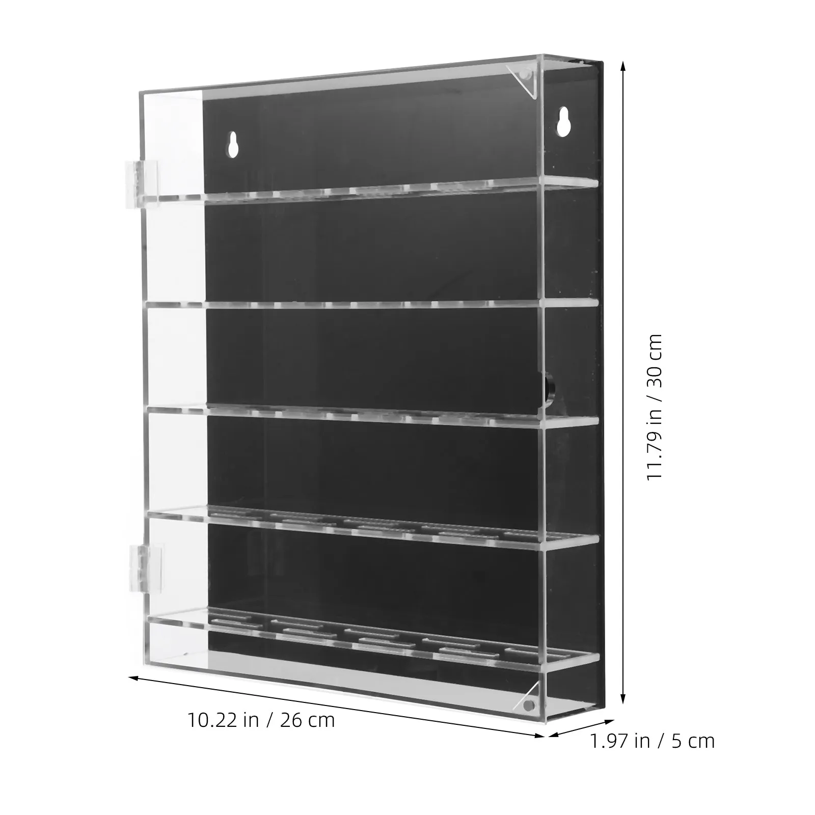 Acrylic Challenge Coin Holder Display Box Medal Photo Frame 260x300x50mm Transparent Organizer for Home Office