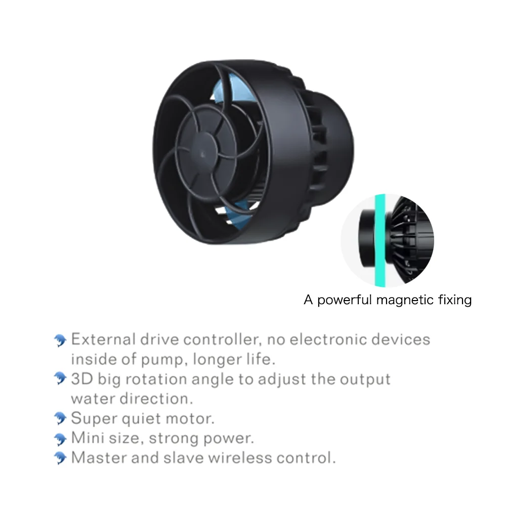 Jebao Jecod SLW Series Manual Control Constant Compatible SINE Aquarium Wavemaker Pump for Freshwater Saltwater Fish Tank