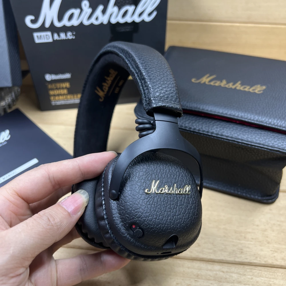 MARSHALL MID BLUETOOTH Marshall Head-mounted HiFi Rock Subwoofer Wireless Bluetooth Headset MID Black Gaming Headphone