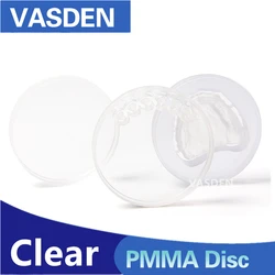 1pcs Dental PMMA Resin Plate For CAD/CAM System 98mm Carving Block Translucent Disc 10-25mm Clear Dentist Materials Lab Material