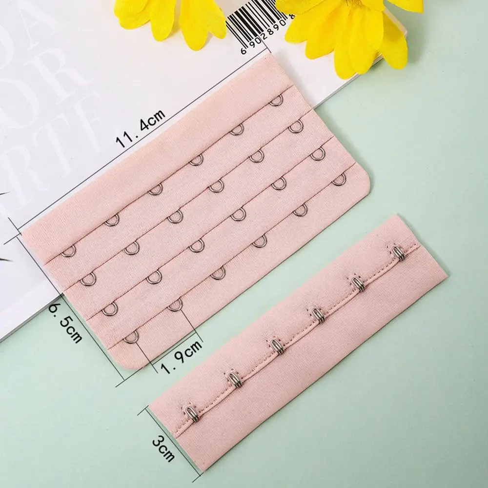 4 Rows 6 Hook Bra Extender For Women\'s Elastic Bra Extension Strap Hook Clip Expander Adjustable Belt Buckle Underwear