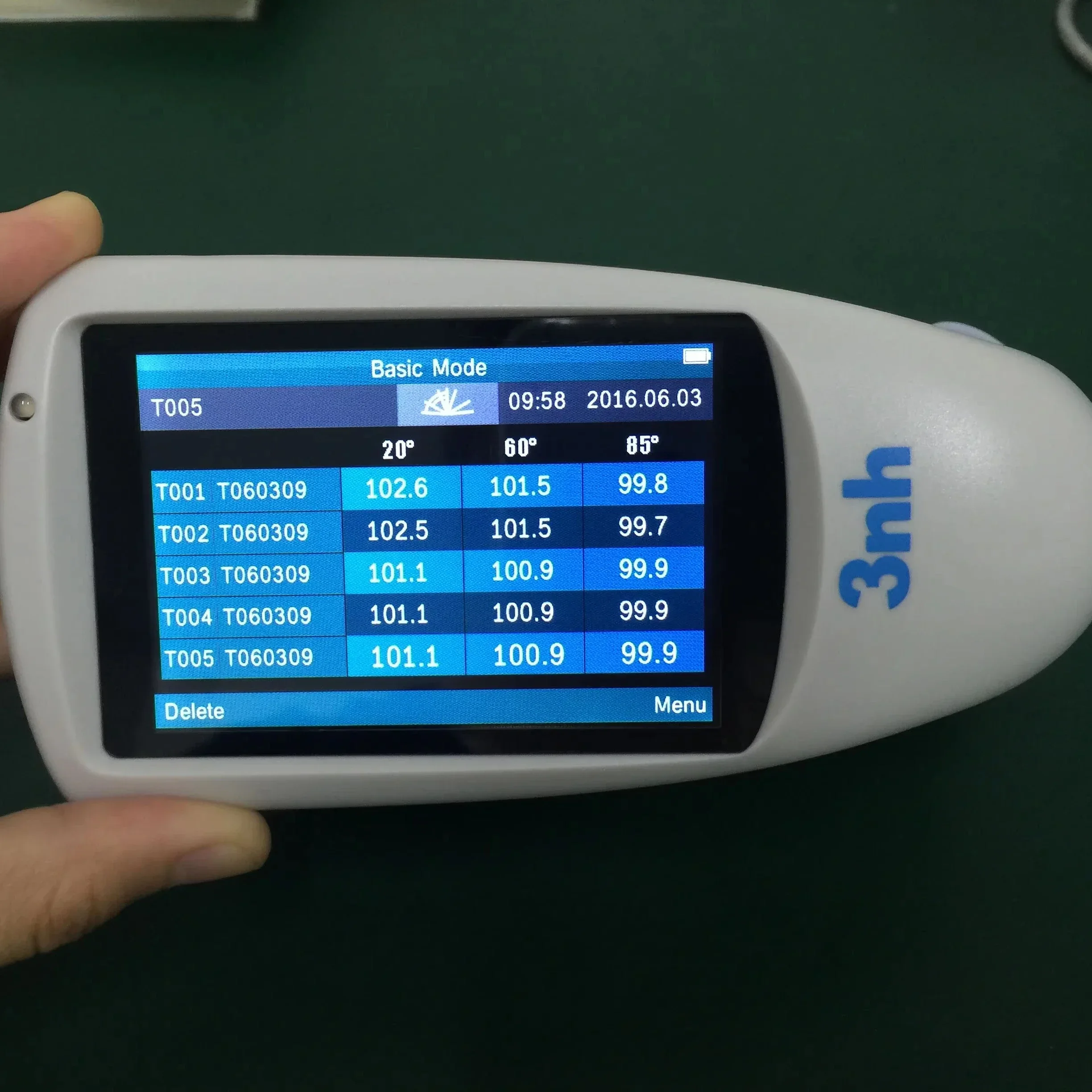 

Triangle Auto Calibration Gloss Meter with Data Logging