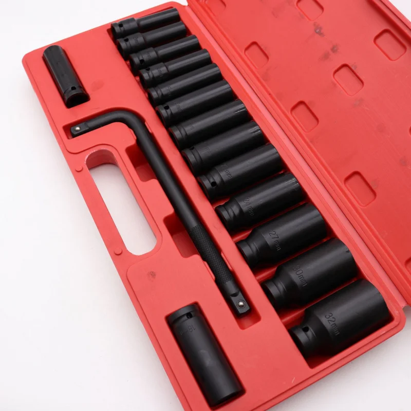 1/2 16 Set of Pneumatic Lengthened Wind Gun Screwdriver Auto Kit Tool Machine Repair Sleeve Set