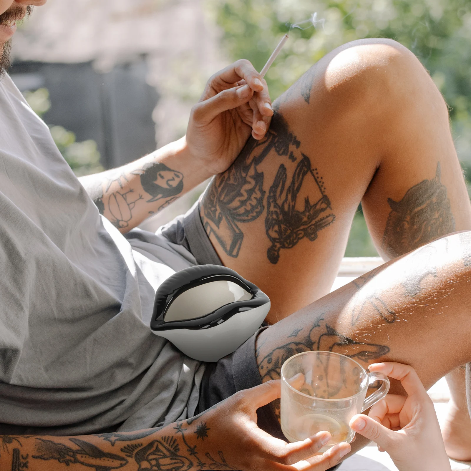 Sigaretten Asbak Woondecoratie Keramische Decoratie Vintage Asbak Roker Asbak Sigarettenas Houder