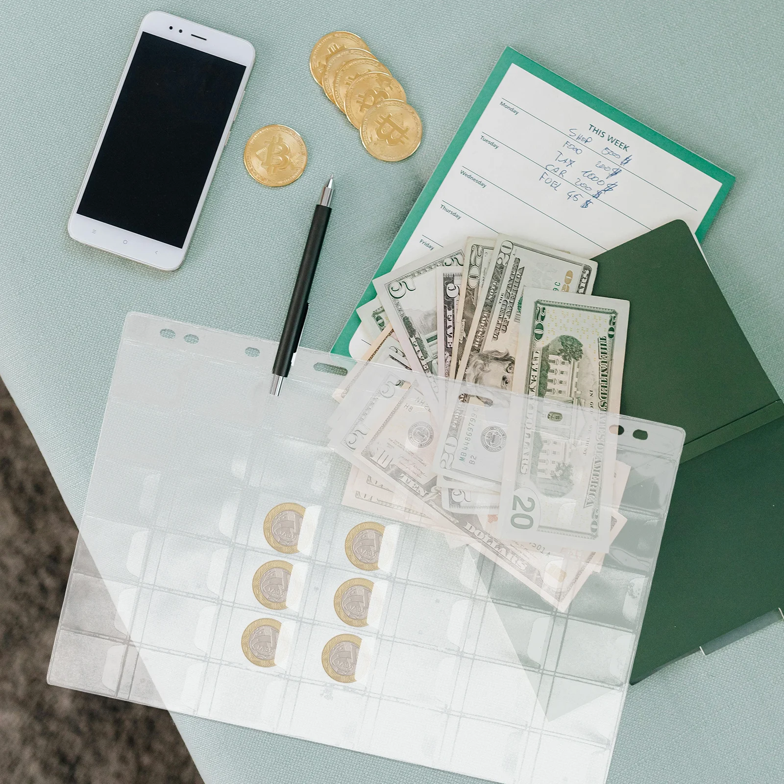 

10-листые защитные пленки для монет, прозрачные рукава для сбора монет из ПВХ, вставки для альбомов, рукава для переплета, альбом