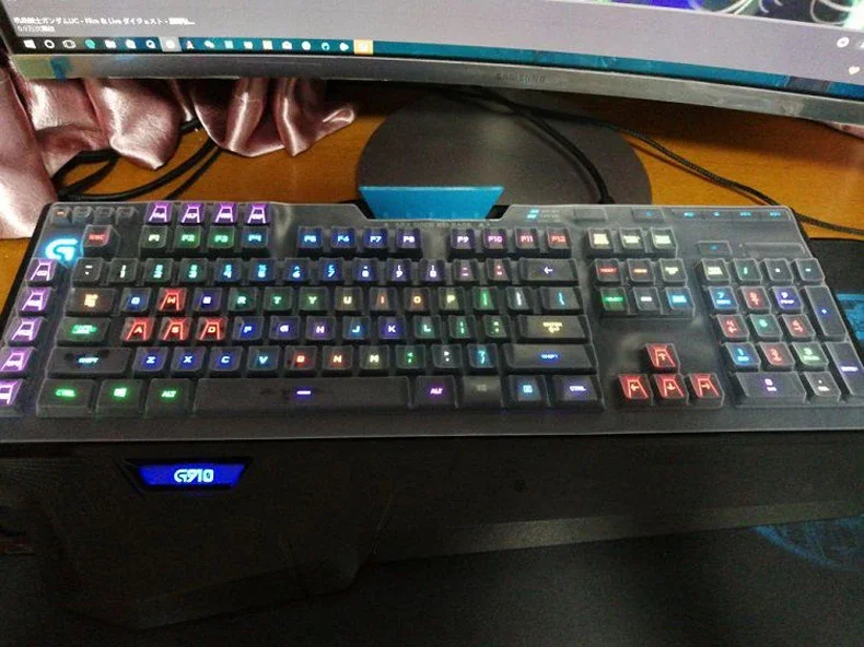 Clear Transparent Silicone Keyboard Cover Protectors For Logitech G910 Orion/G Pro/MK850/G913 G915 G813 G815 Gaming Keyboard