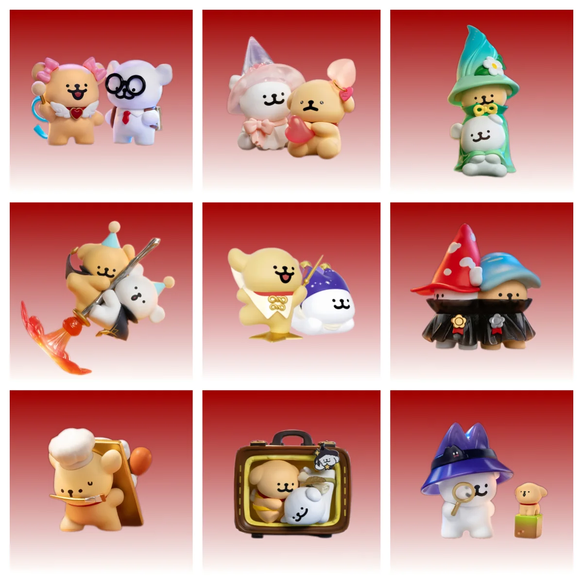 

Maltese Magic Adventure Team Blind Box Series Cute Model Ornaments Peripheral Toys Kawaii 3D Dolls Cartoon Figures Birthday Gift