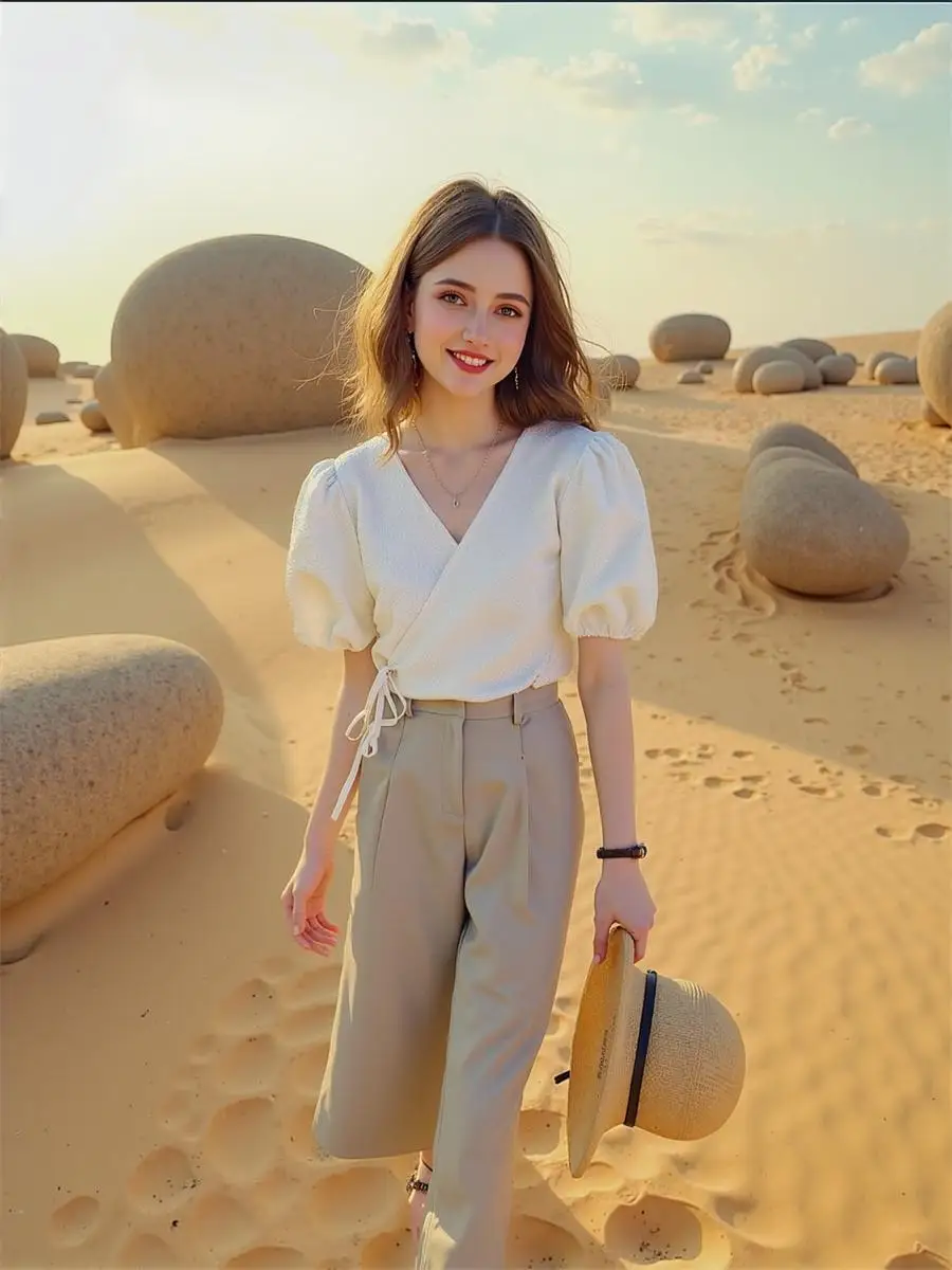 المشمش المرأة بلوزات طويلة الأكمام نفخة الأكمام القطن الأحمر أنيقة الخريف ملابس خارجية بلوزات سوداء هاواي حجم كبير الشباب