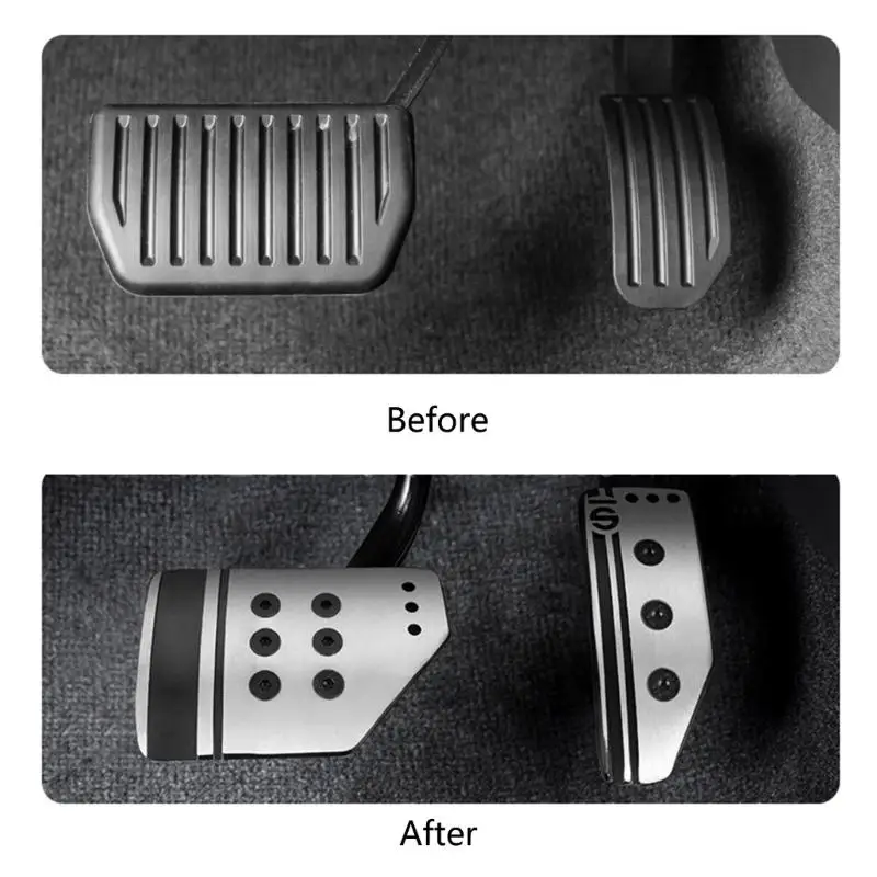 Manual/Automatic Car Pedals Cover Nonslip for Superior Grip Foot Rest Footboard Throttle Brakeclutch Treadle