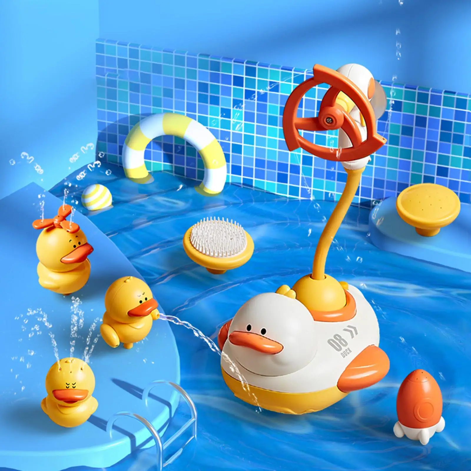 Baby Duckings pływające wabiki kaczki przynęty wędkarskie plastikowe dekoracje ogrodowe polowanie krzyżówka plastikowy Ornament staw Koi Fish