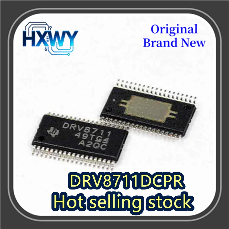 (3/30 pieces) DRV8711DCPR  silkscreened DRV8711  surface mount HTSSOP38 chip gate driver  brand new and original.
