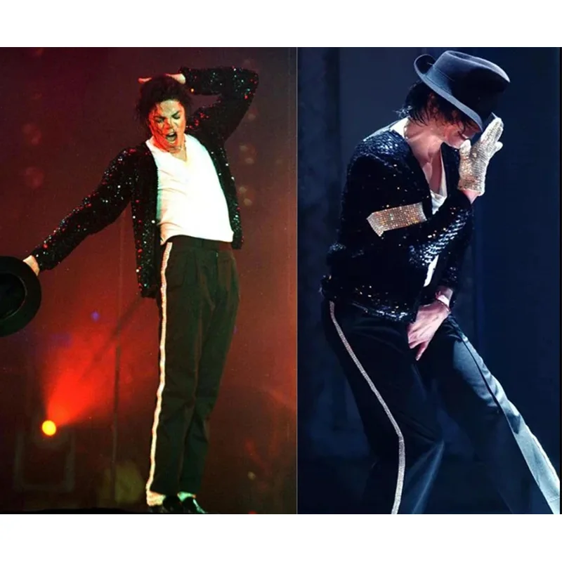 Michael Jackson Costume Jackson imitates clothing Billy King MJ dance performance suit Cosplay stage performance Bar Nightclub